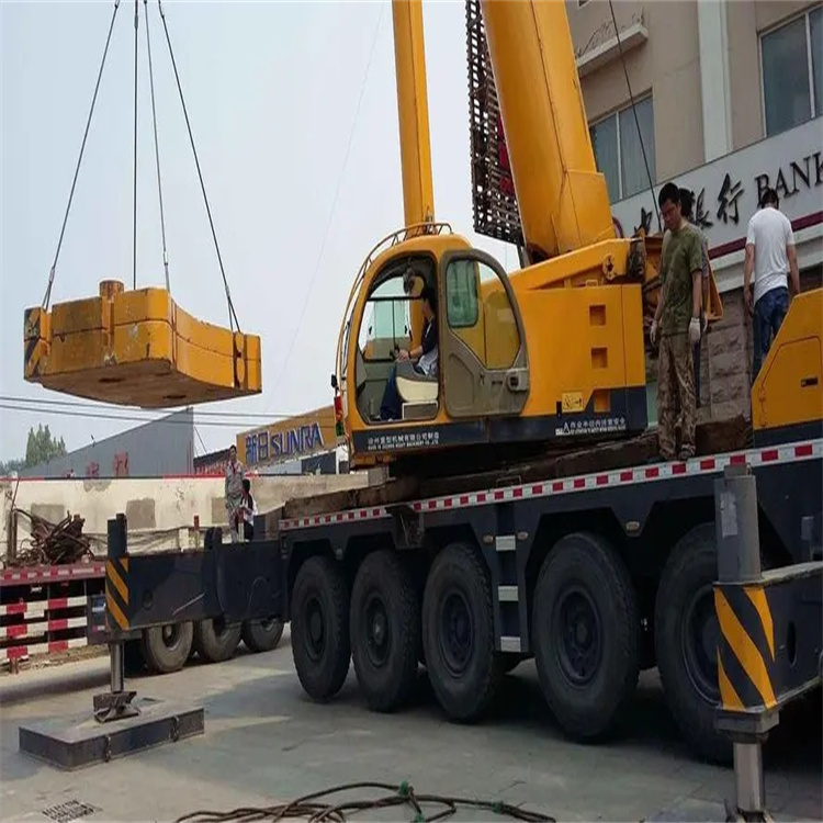 瑞安当地吊车出租|机器吊装|75吨|工厂搬迁服务